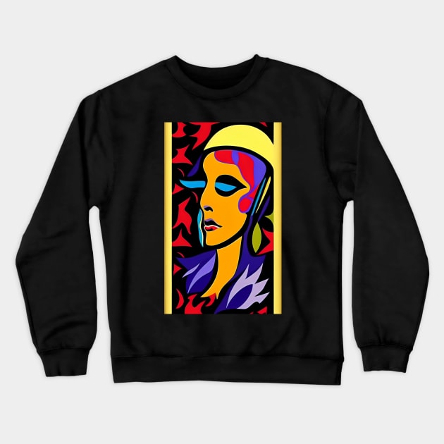 Blue eyes Crewneck Sweatshirt by Psychedeers